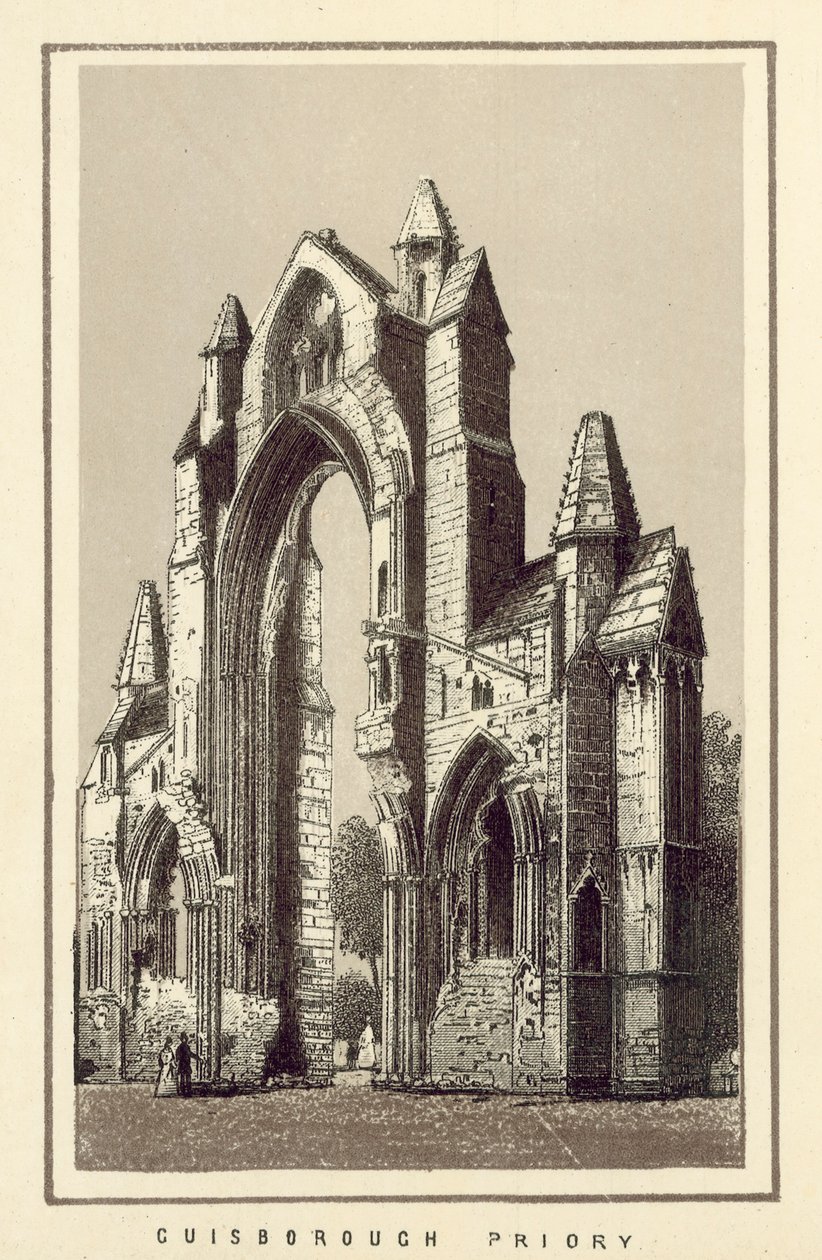 Priorij van Guisborough (litho) door English School