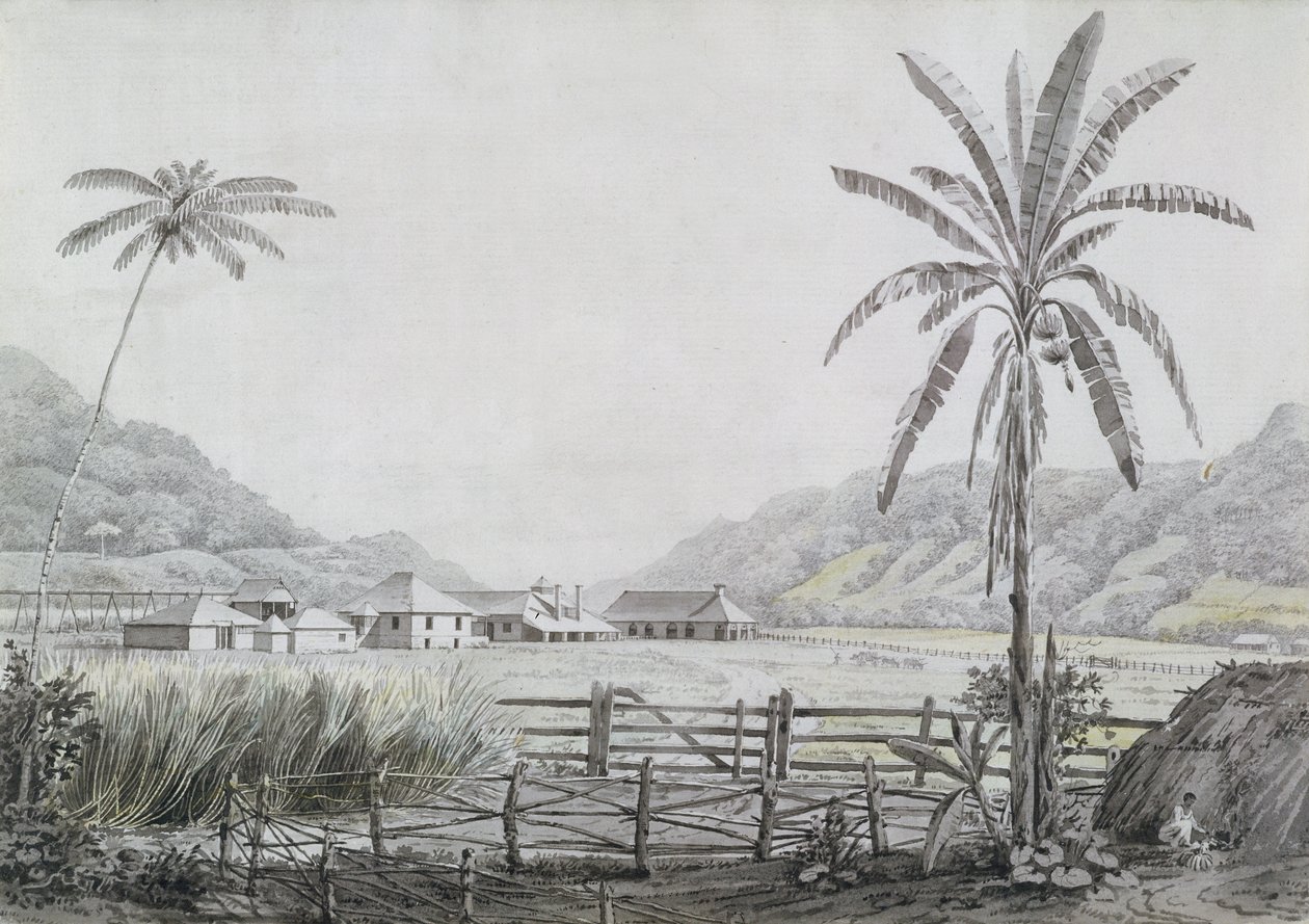 Halse Hall, Jamaica, c.1780 door English School