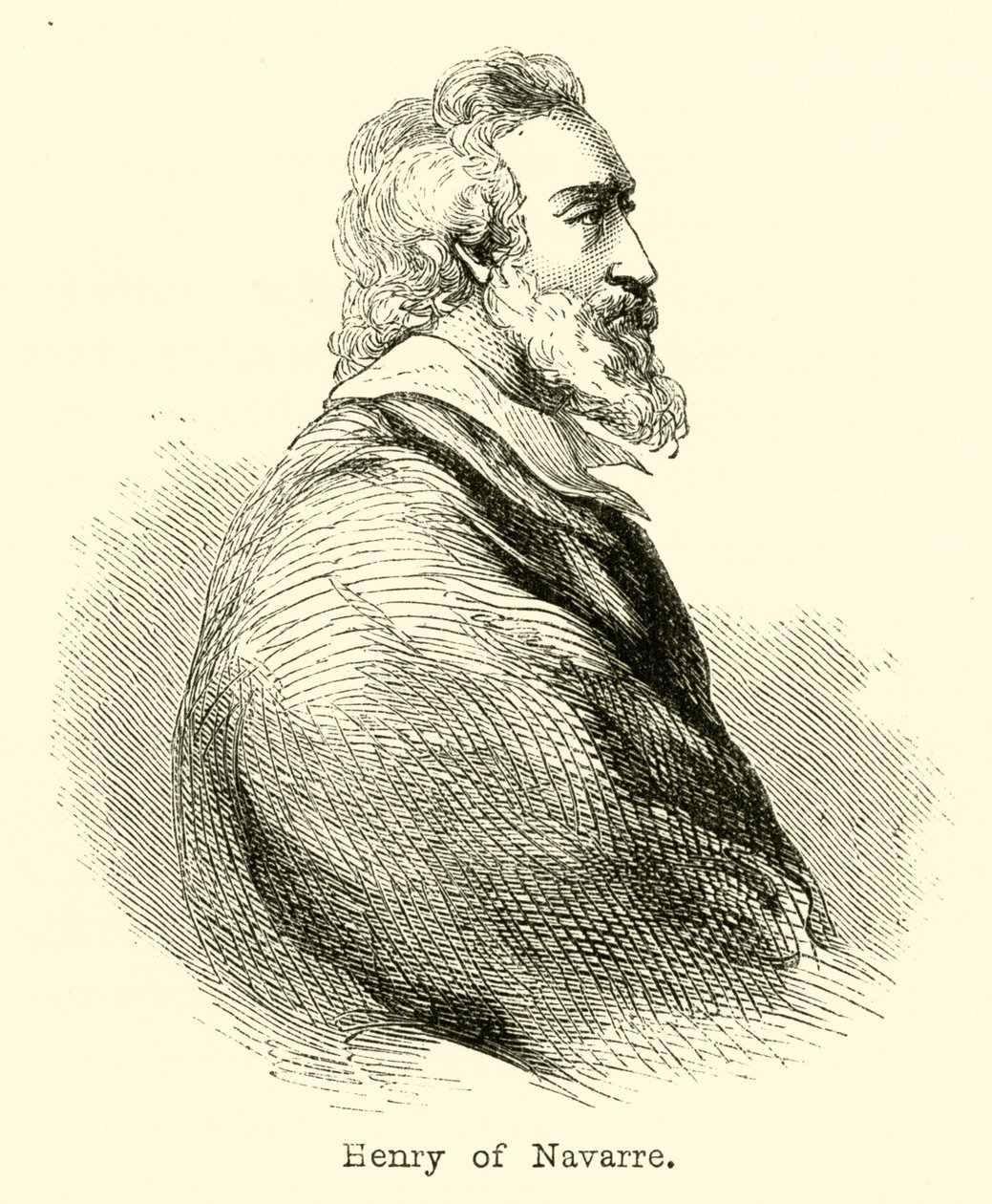 Hendrik van Navarra (gravure) door English School