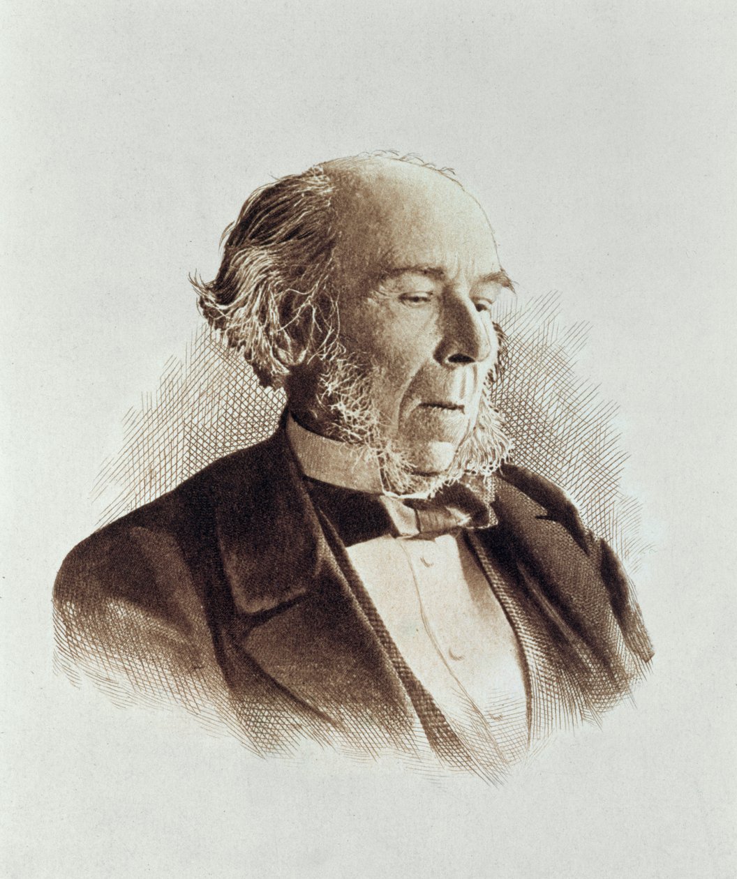 Herbert Spencer (1820-1903) (print) door English School