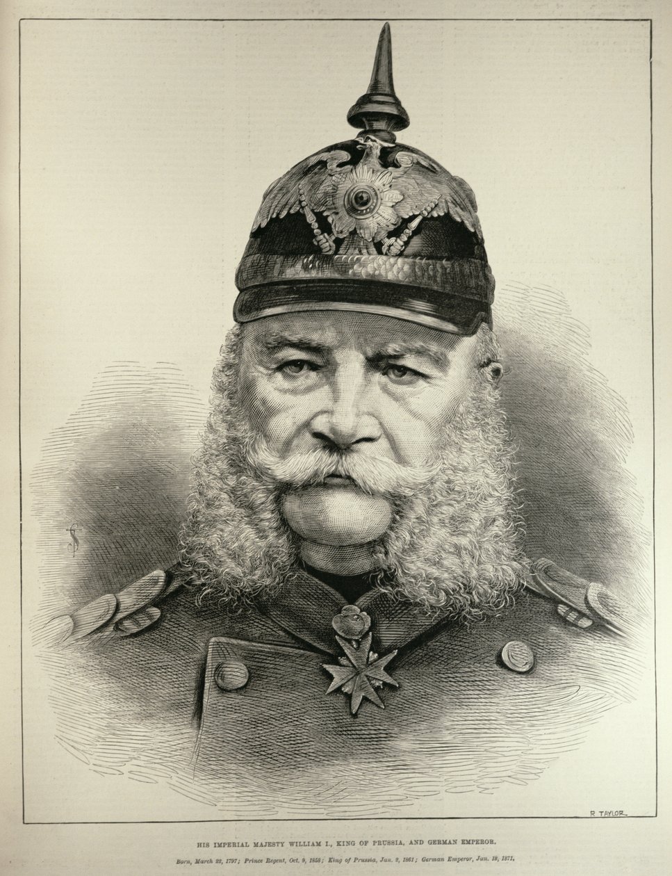 Zijne Keizerlijke Majesteit Willem I, Koning van Pruisen en Duitse Keizer, uit 