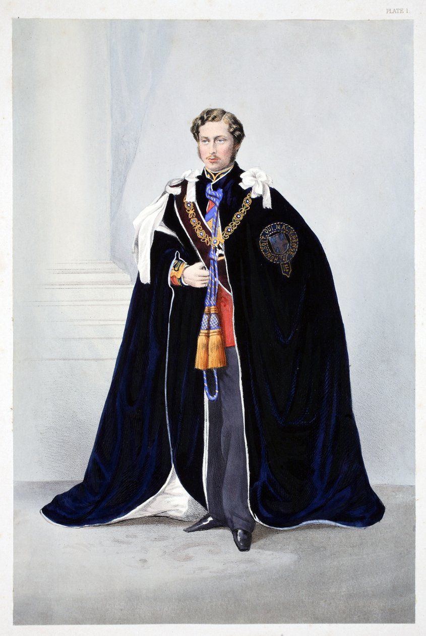 Zijne Koninklijke Hoogheid, Albert Edward, Prins van Wales, uit Een gedenkteken van het huwelijk van Edward VII en Alexandra van Denemarken, uitgegeven 1864 door English School