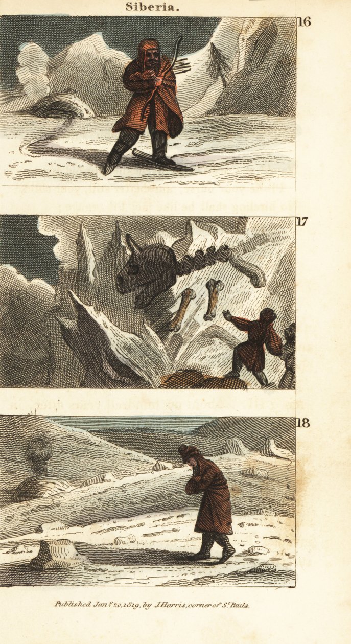 Historische uitzichten van Siberië door English School