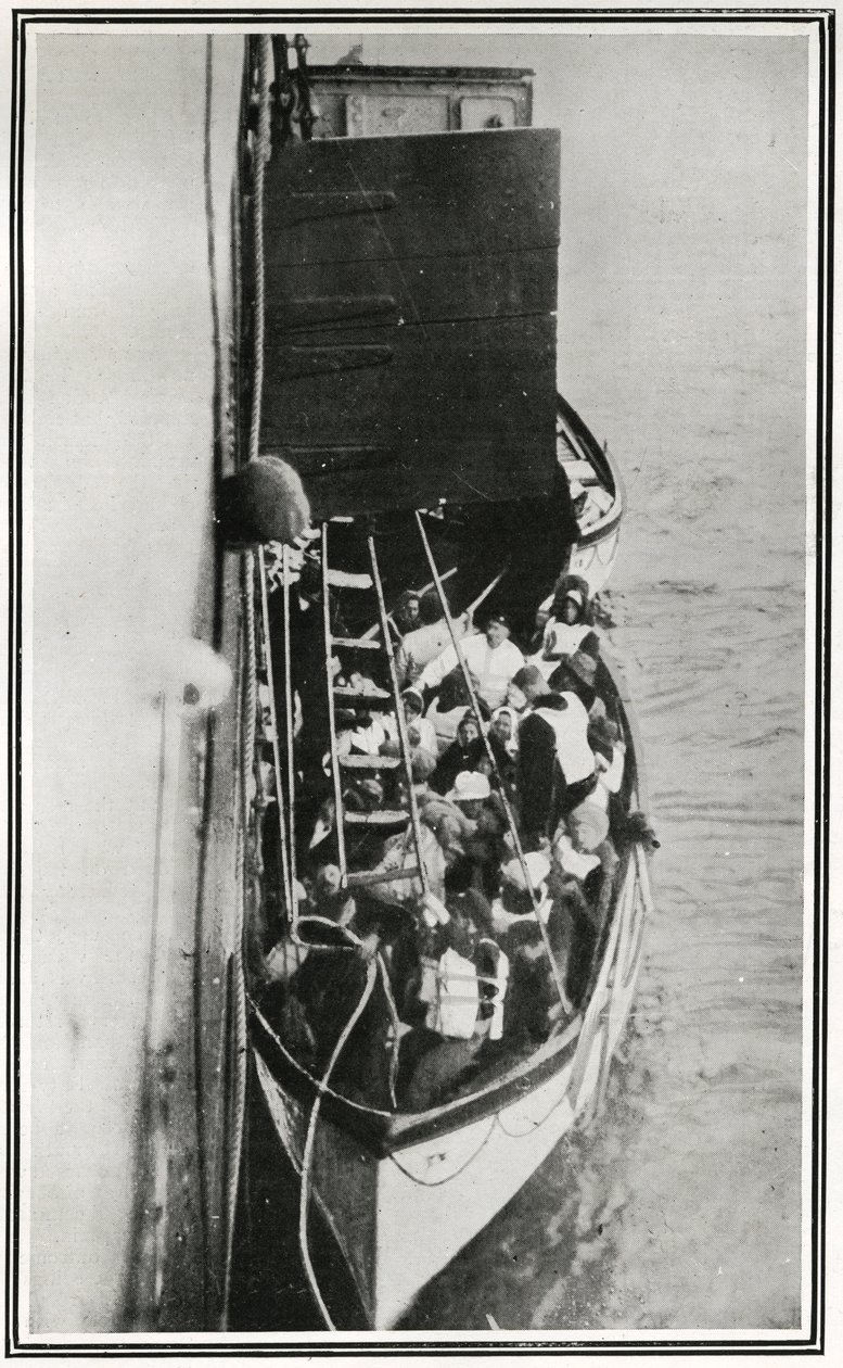 Hoe de Titanic-overlevenden werden opgepikt door de Carpathia, uit 