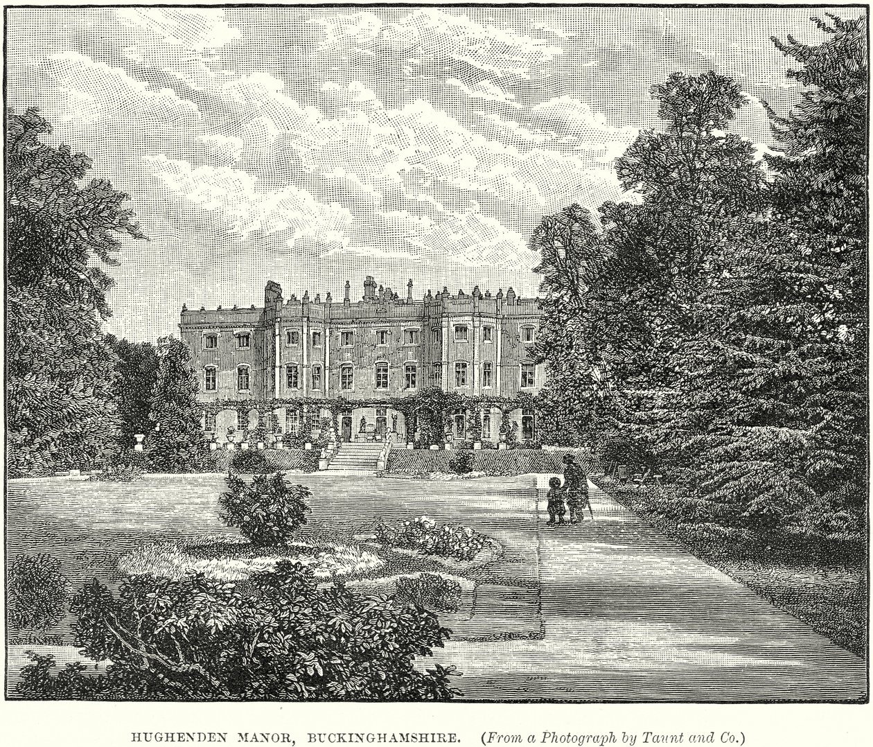 Hughenden Manor, Buckinghamshire (gravure) door English School