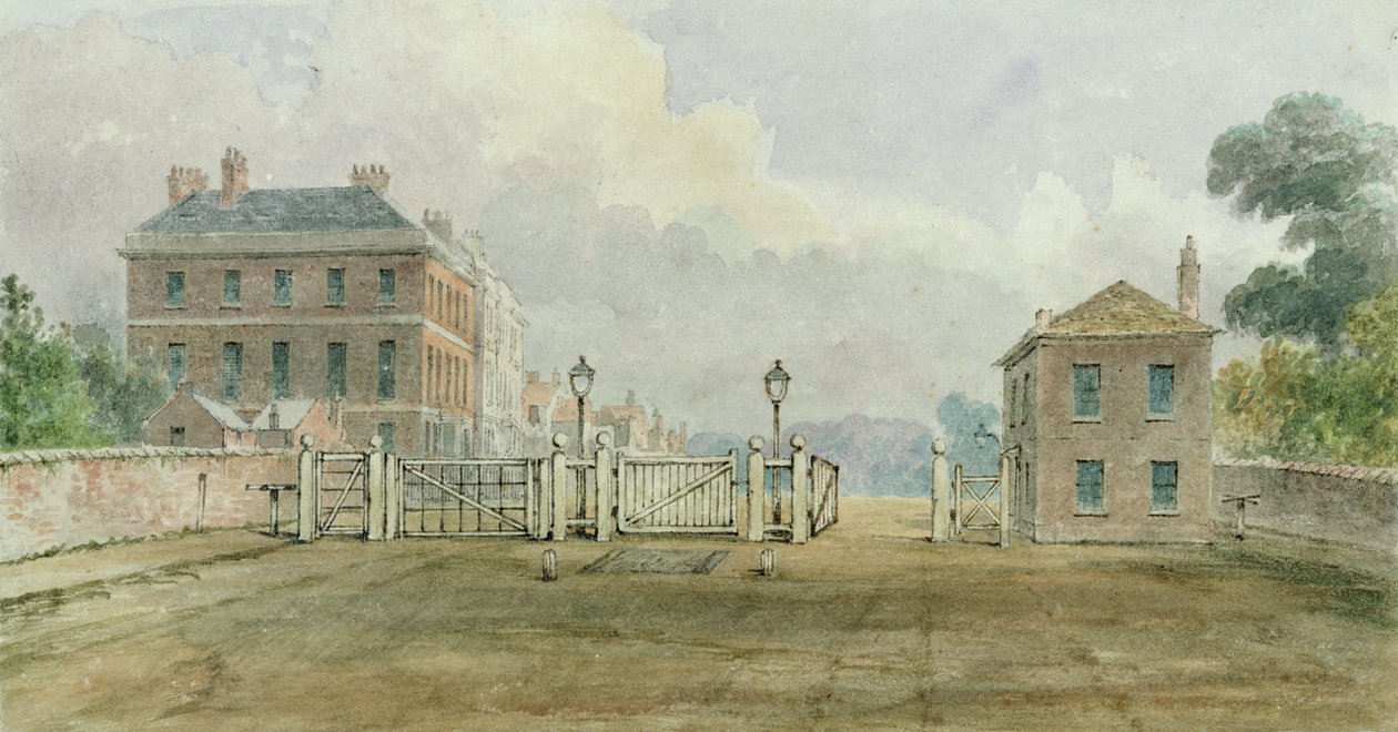 Hyde Park Corner Tolhuis, 1785 door English School