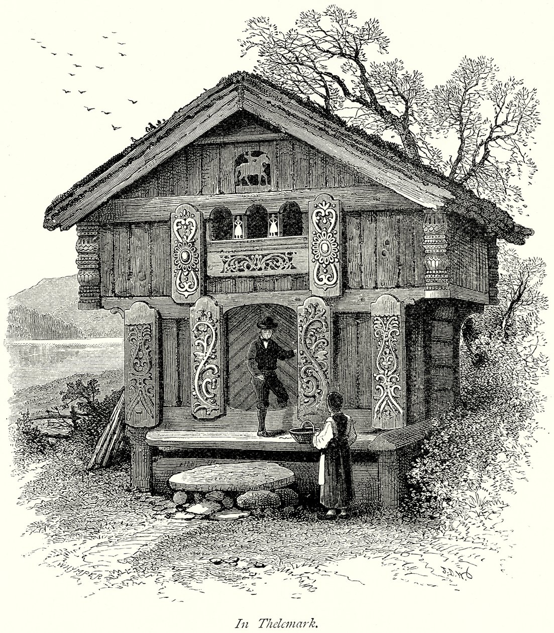 In Thelemark (gravure) door English School