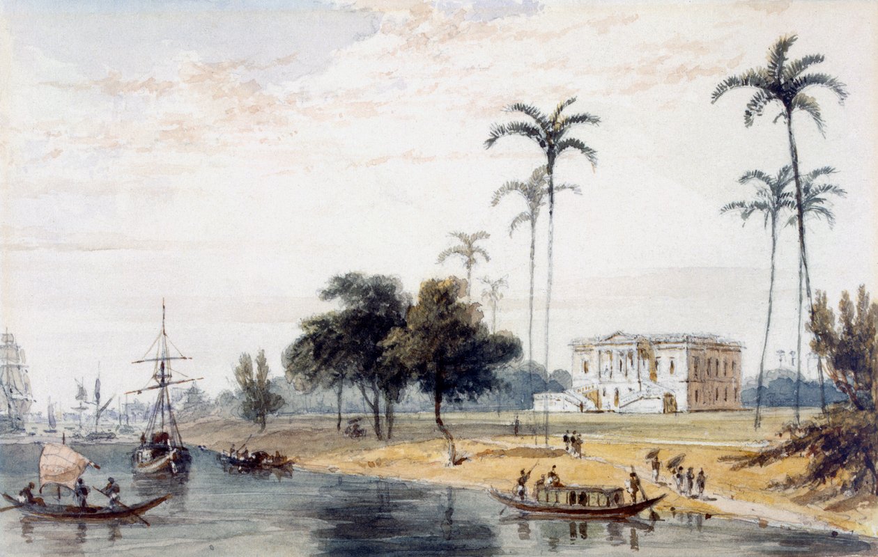 In de Garden House Reach, Calcutta door English School