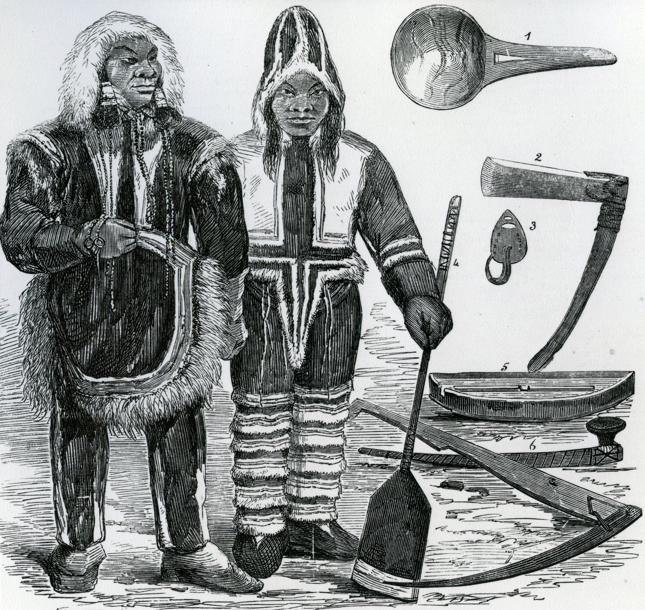 Inuit Koppel (gravure) door English School