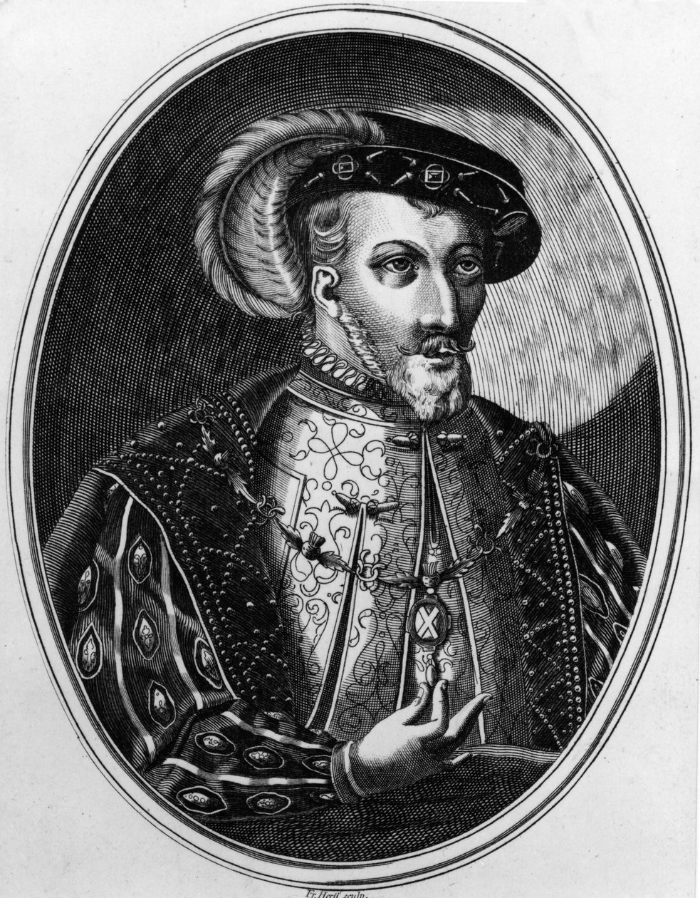 James V, 19e-eeuwse kopie naar een illustratie uit Jonston