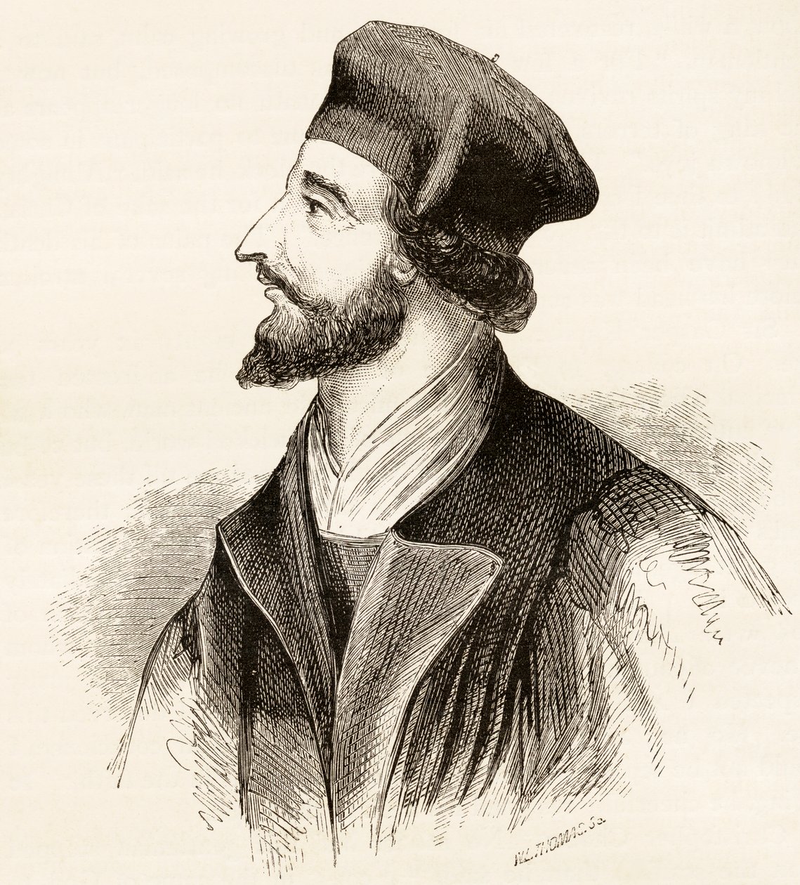 Jan Hus, ca. 1865 door English School