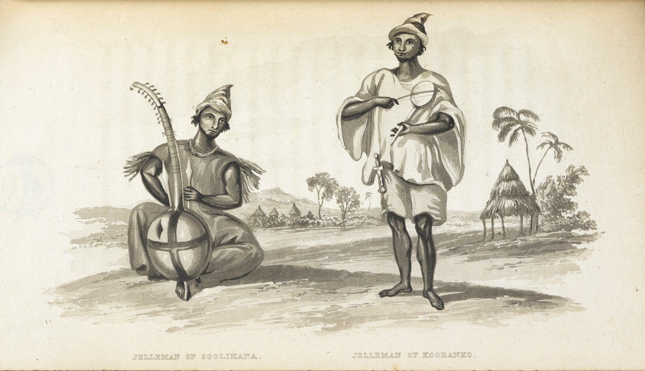 Jellemen van Soolimana. Muzikanten van West-Afrika, illustratie uit 