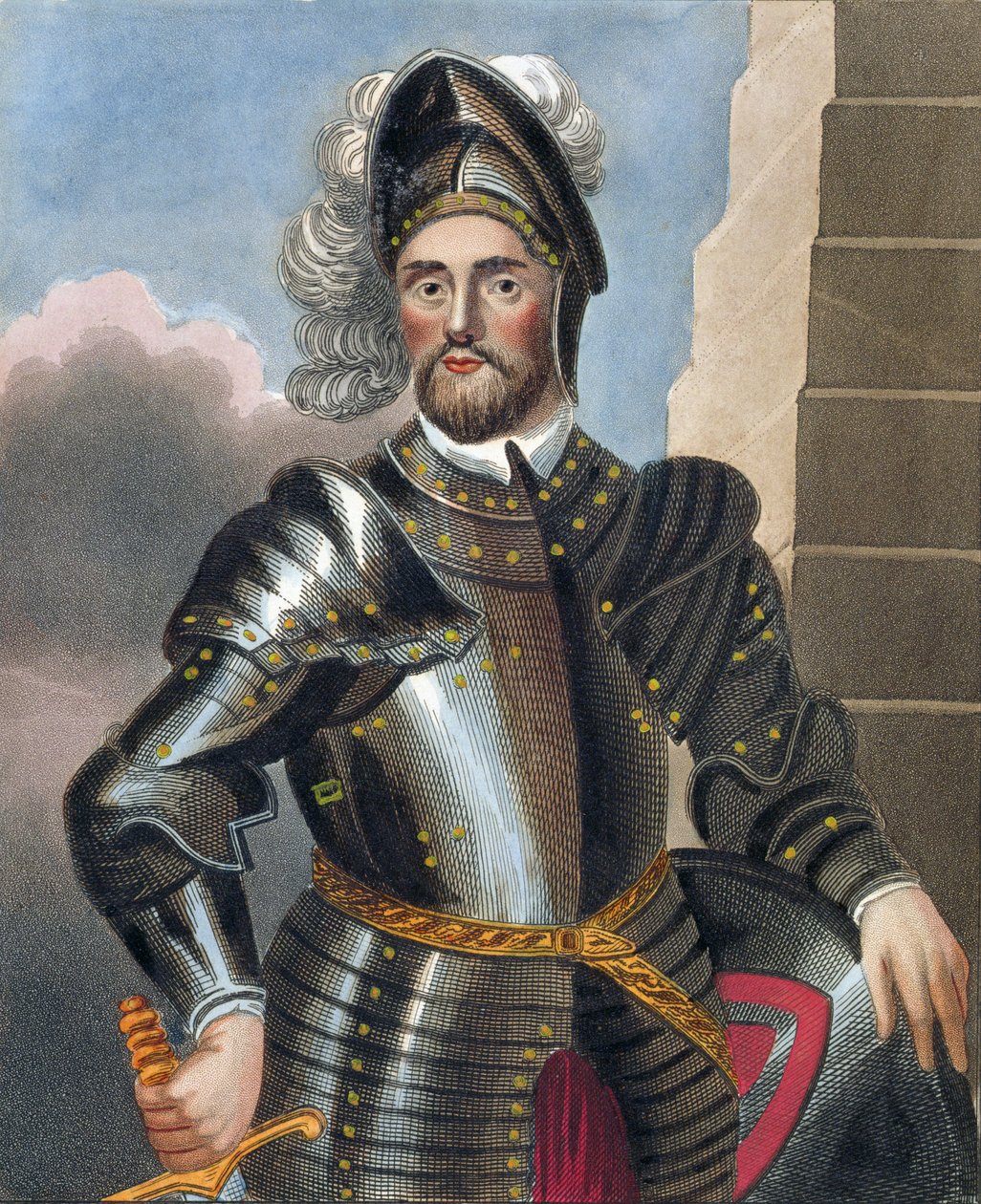 John Baliol (gest. 1269), naar een schilderij in de Bodleian Gallery door English School