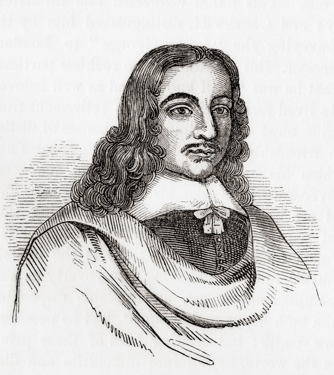 John Gadbury, Engelse astroloog en schrijver van almanakken, uit Old England: A Pictorial Museum, uitgegeven 1847 door English School