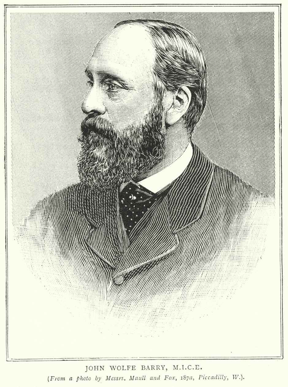 John Wolfe Barry, MICE (gravure) door English School