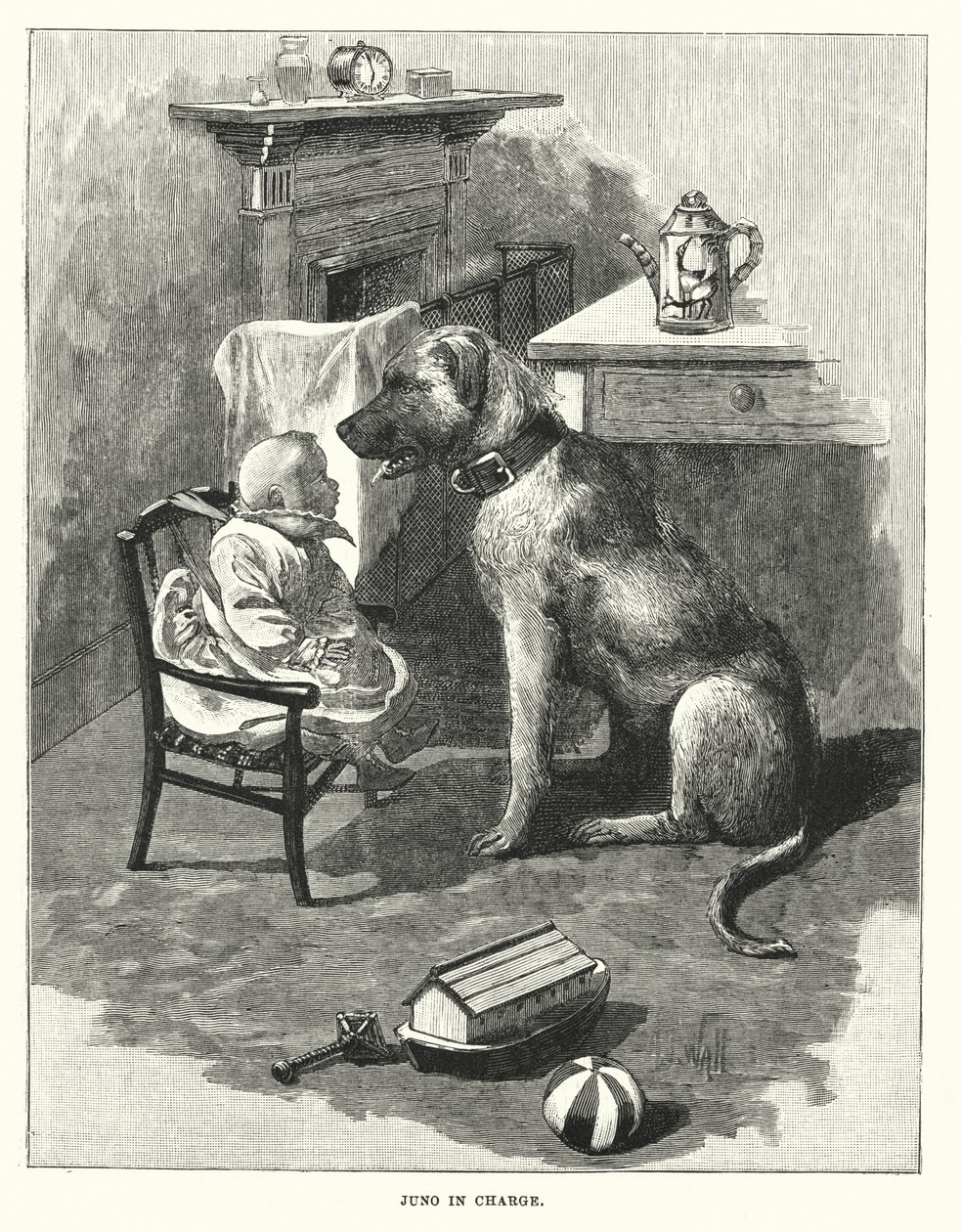Juno aan de leiding (gravure) door English School