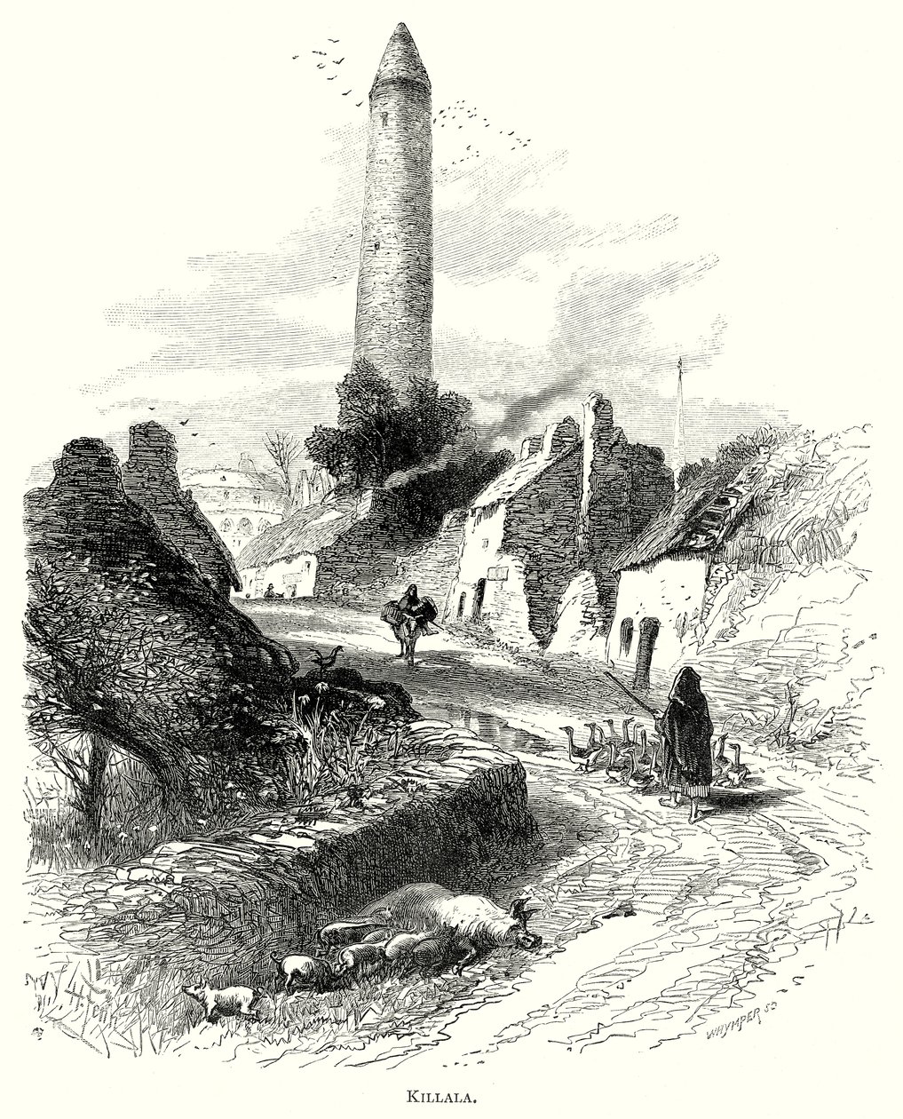 Killala (gravure) door English School