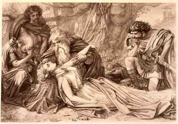 Koning Lear, Act 5 Scene 3, door William Shakespeare door English School
