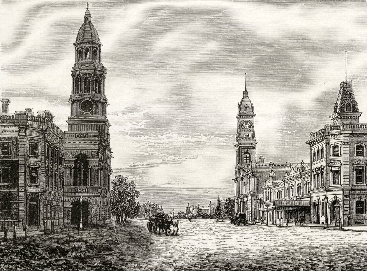King William Street, Adelaide, c.1880, uit 