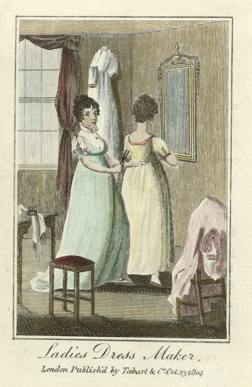 Dameskleermaker, uitgegeven 1804 door English School