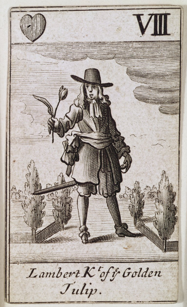 Lambert Simnel, Ridder van de Gouden Tulp, uit een set speelkaarten door English School