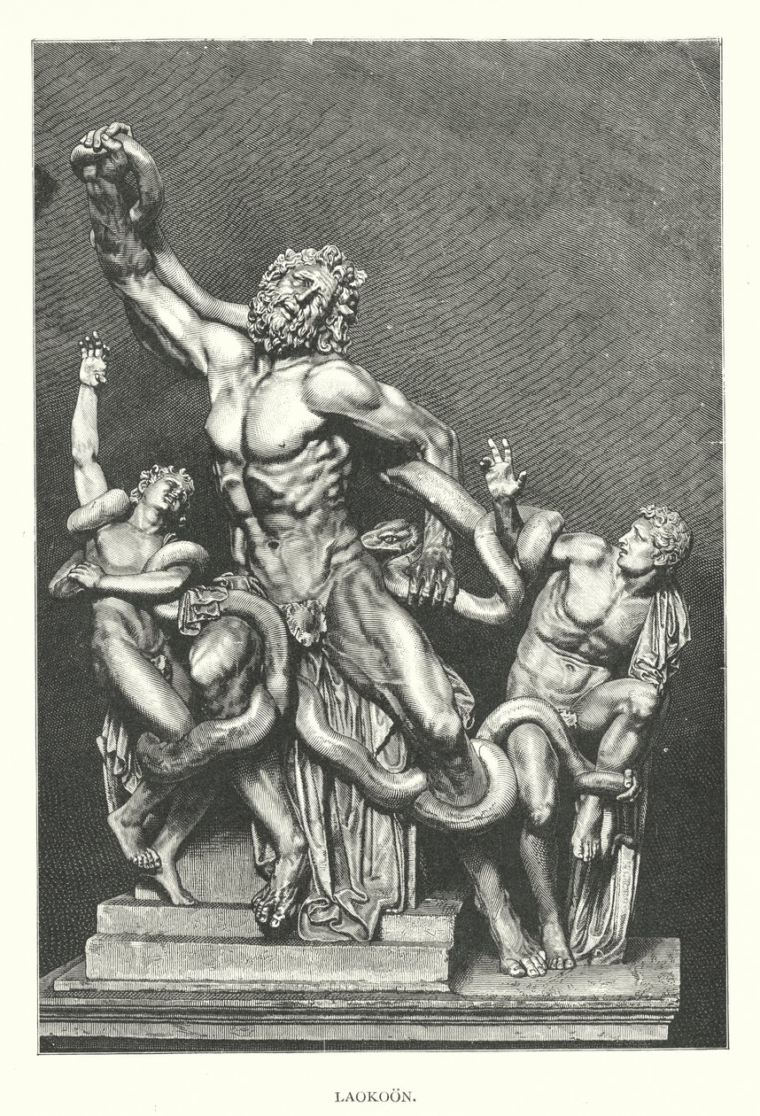 Laocoon (gravure) door English School