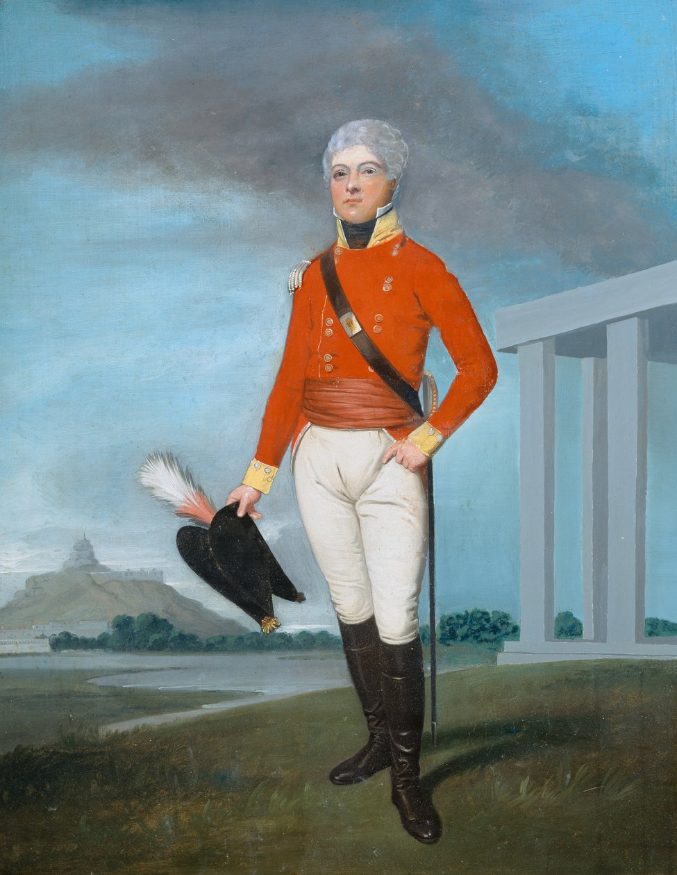Luitenant William Vincent (1781-1859) ca.1804 door English School