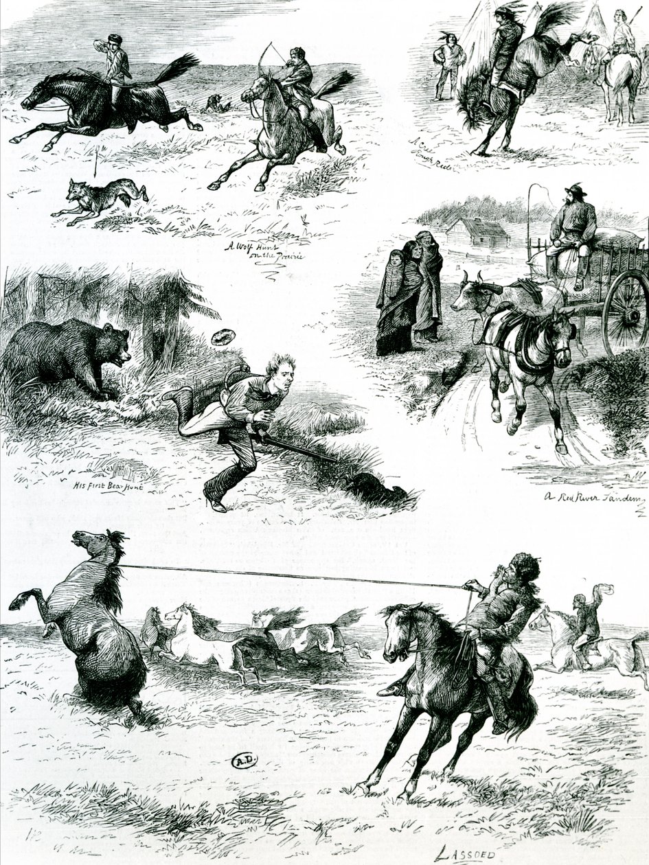 Leven in Manitoba, 1877 door English School
