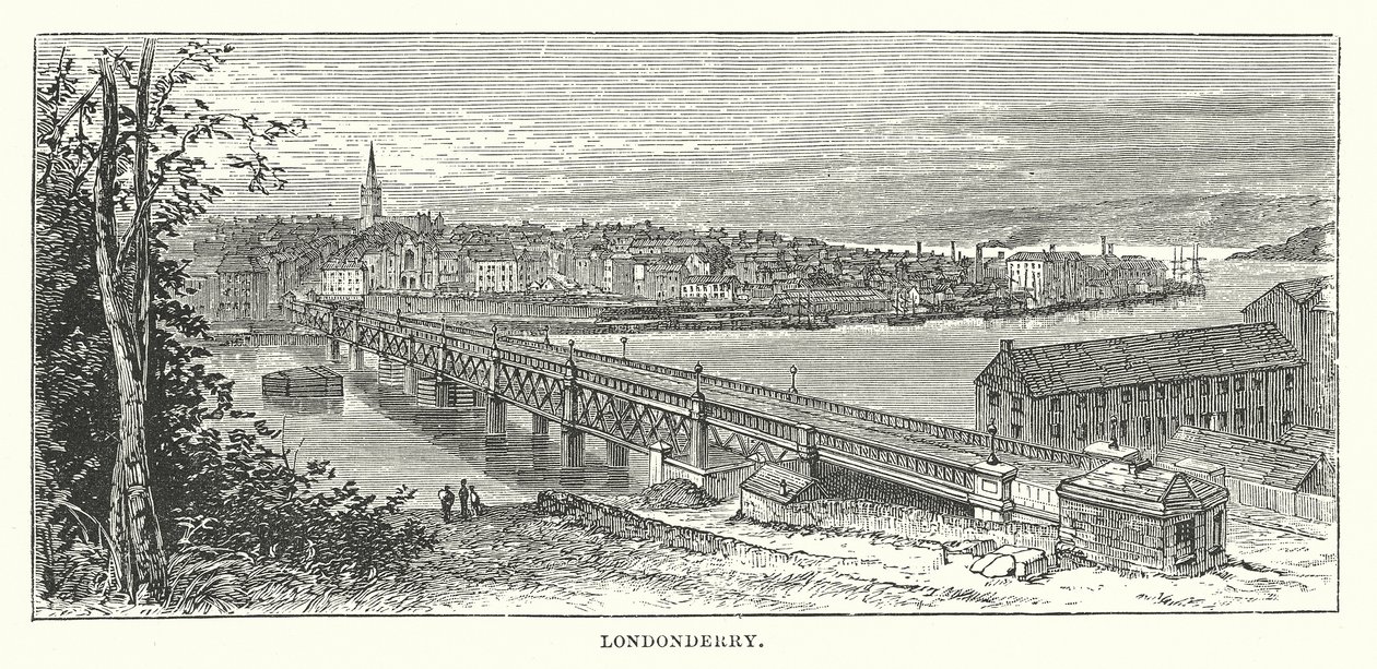 Londonderry (gravure) door English School