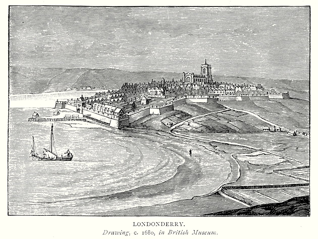 Londonderry (gravure) door English School