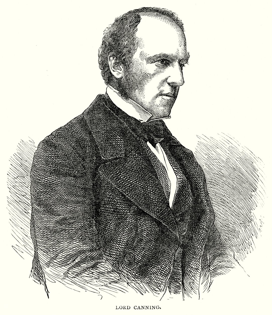 Lord Canning (gravure) door English School