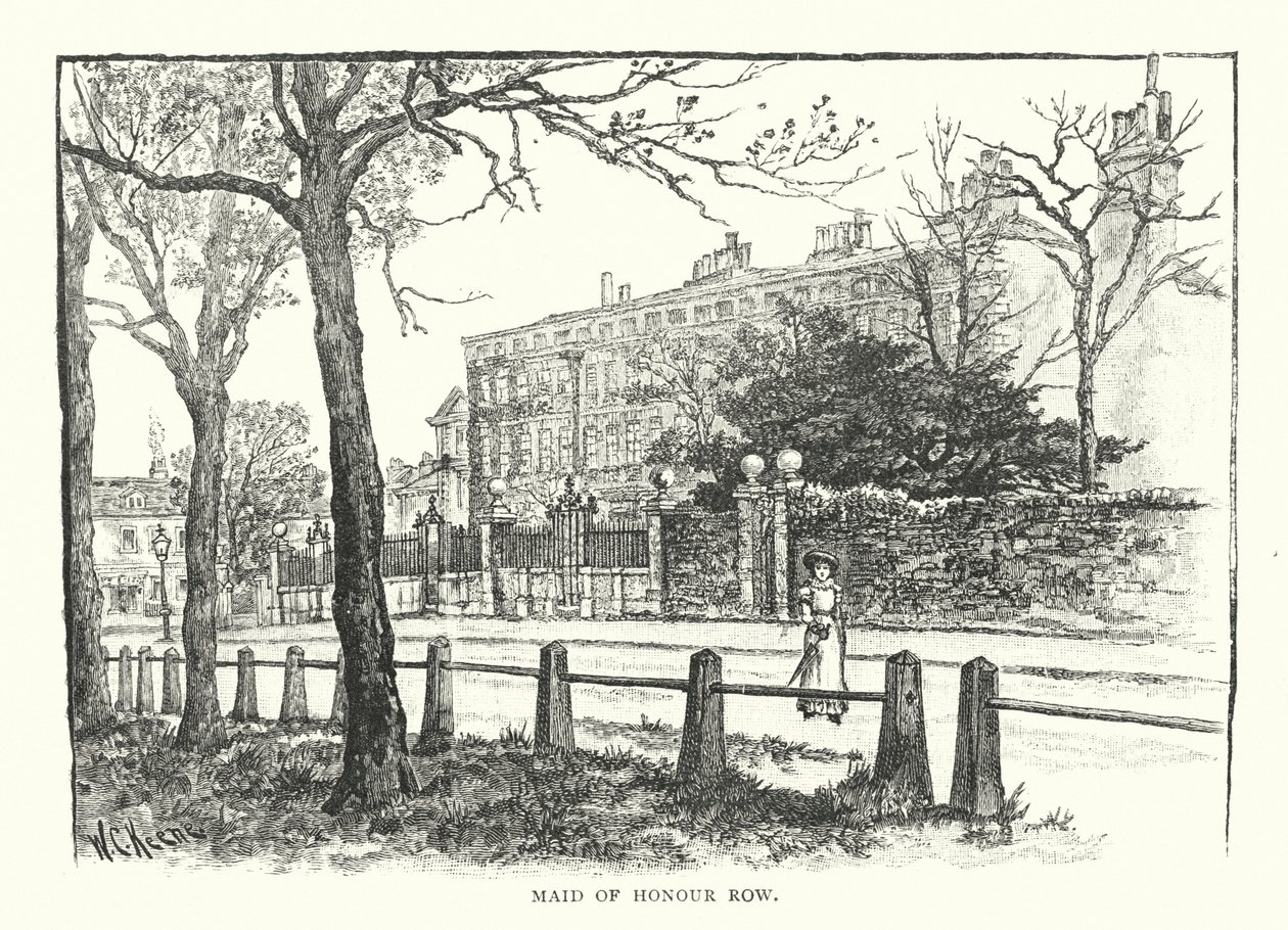 Maid of Honour Row (gravure) door English School