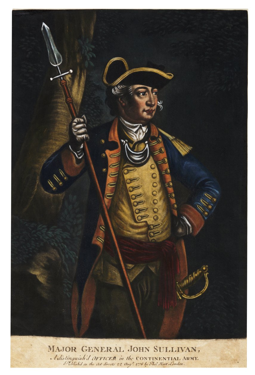Generaal-majoor John Sullivan, 1776 door English School