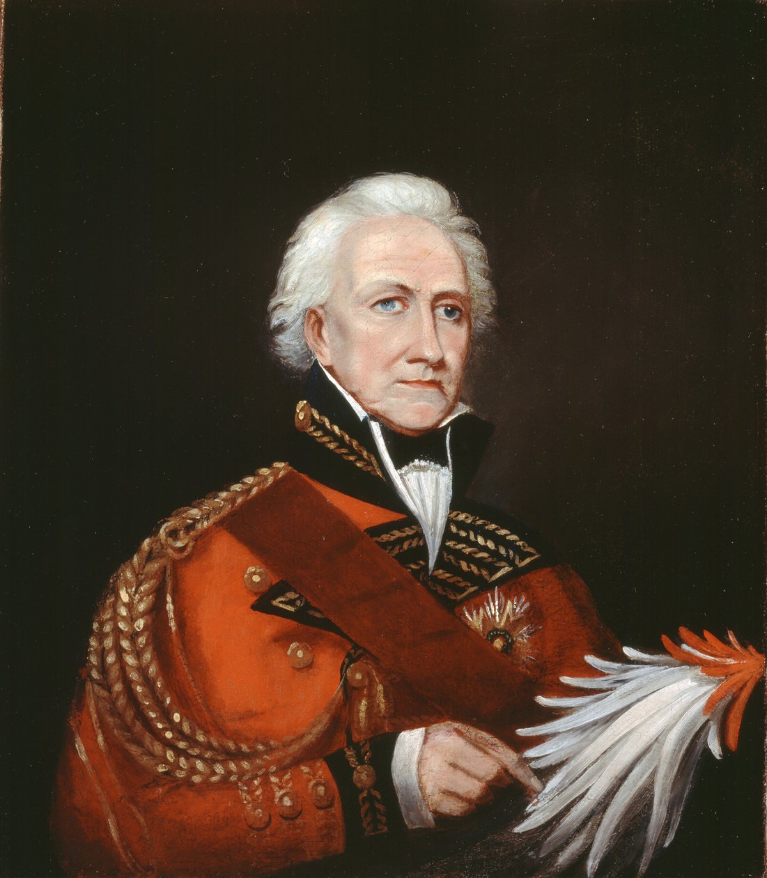 Luitenant-generaal Sir David Ochterlony Bt (1758-1825) ca.1816 door English School