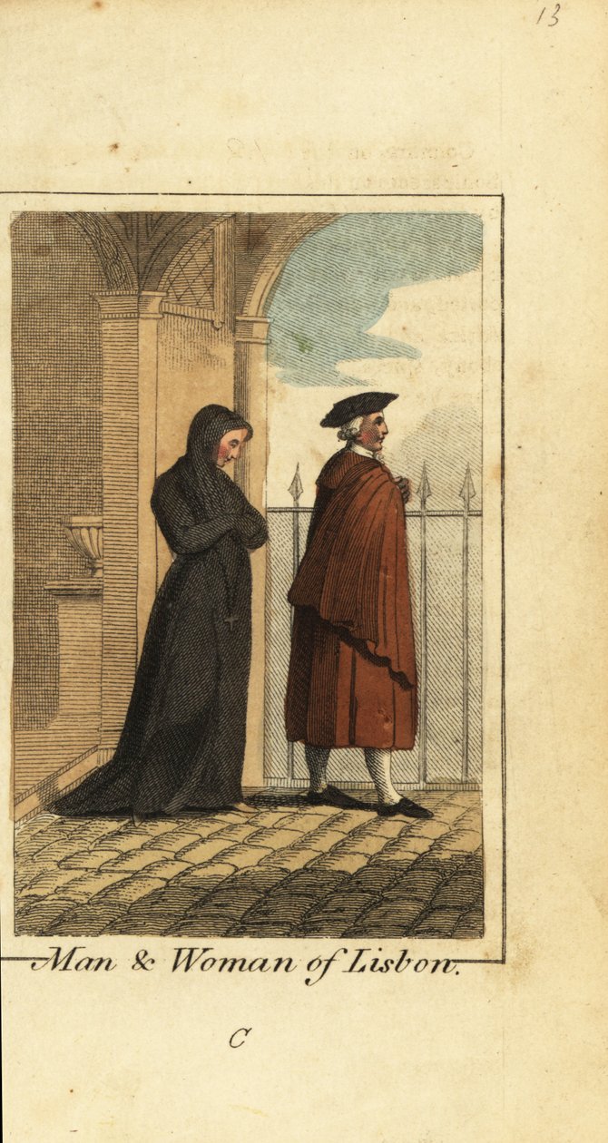 Man en vrouw uit Lissabon, Portugal door English School