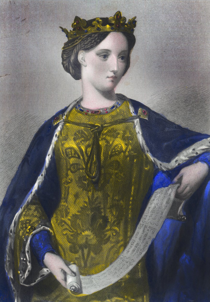 Margaretha van Frankrijk, koningin van Eduard I, gedrukt door Henry G. Bohn, Londen, 1856 door English School
