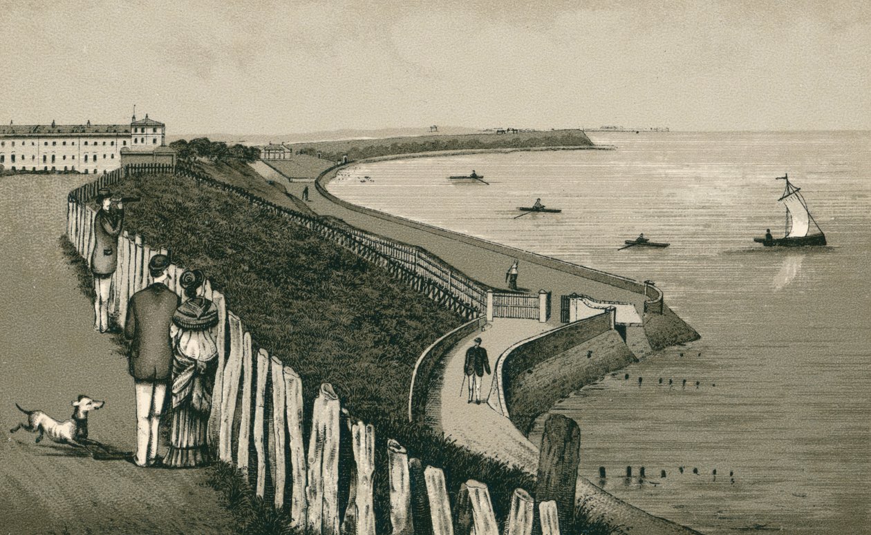 Marine Parade, Dovercourt (litho) door English School