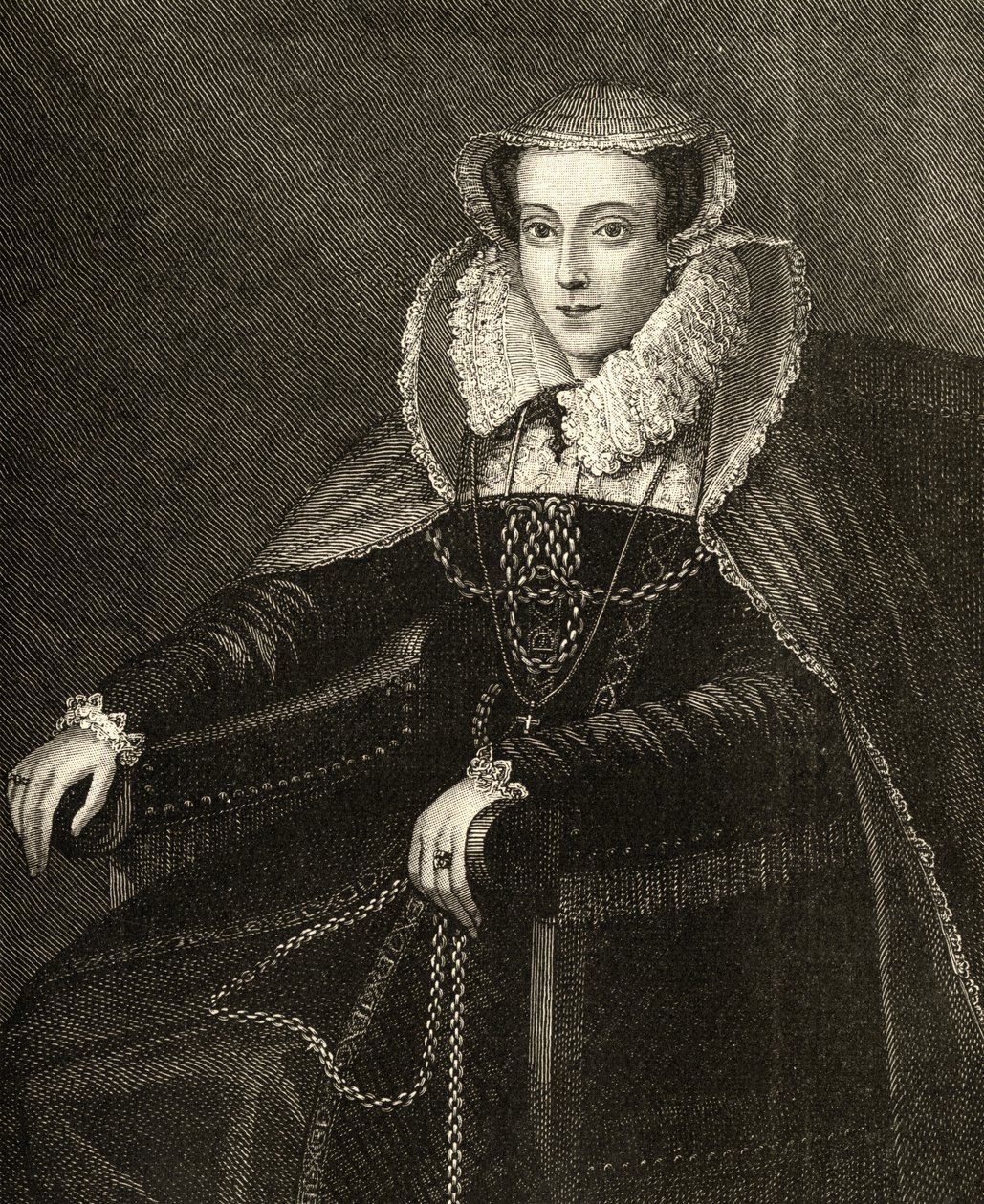 Mary Queen of Scots (1542-87) (gravure) door English School