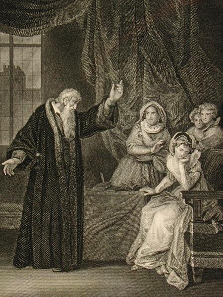 Mary, Queen of Scots (1542-87) en John Knox (c.1512-72) door English School