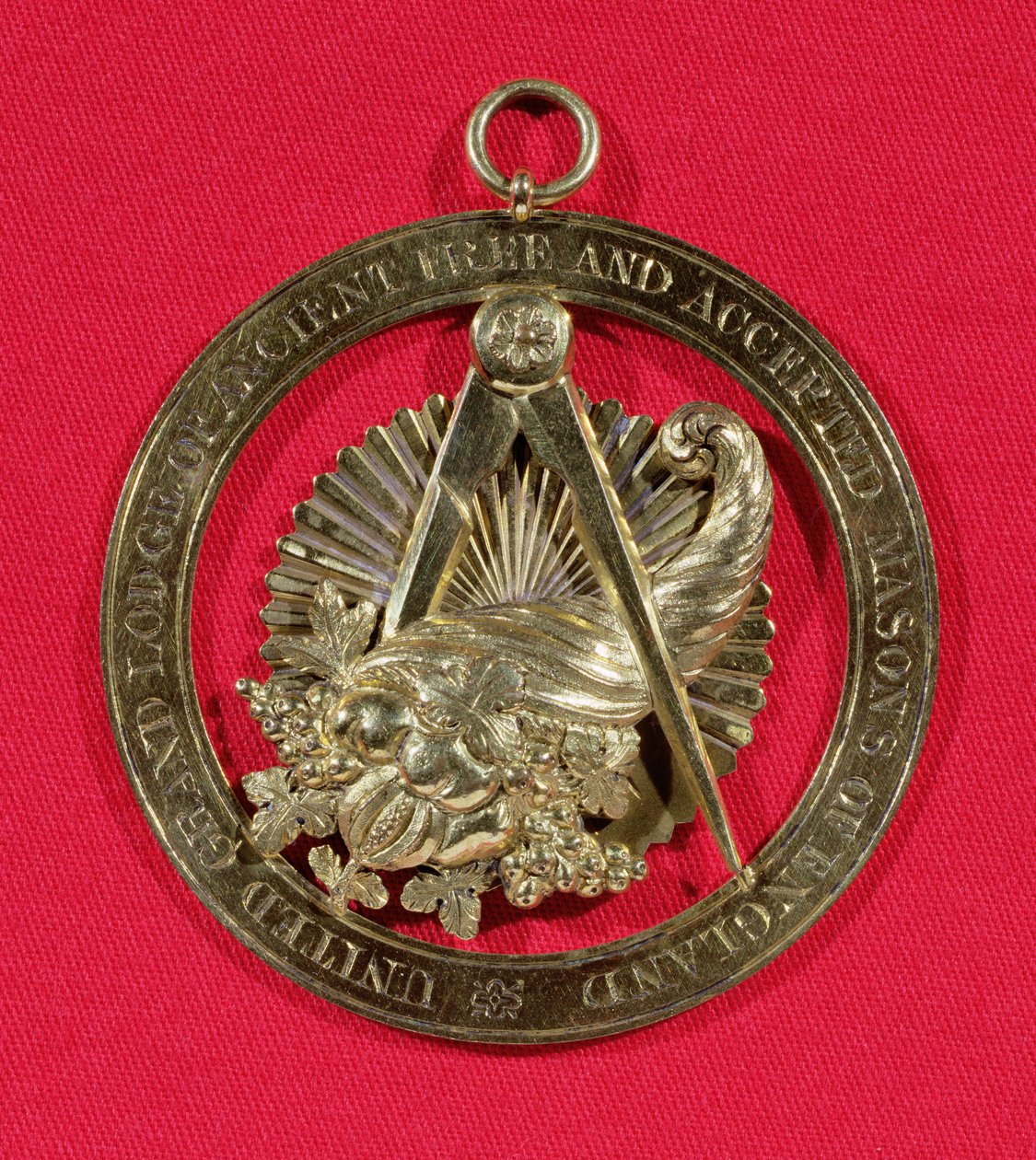 Vrijmetselaarsinsigne of juweel gedragen door leden van de Grand Stewards Lodge na 1841, midden negentiende eeuw door English School