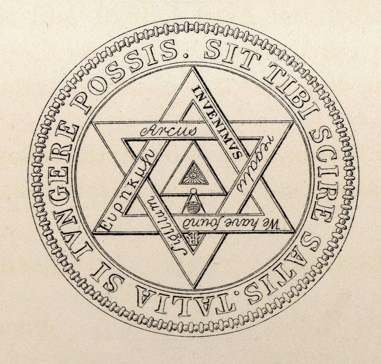 Vrijmetselaarszegel van de Grand Chapter of London, uit 