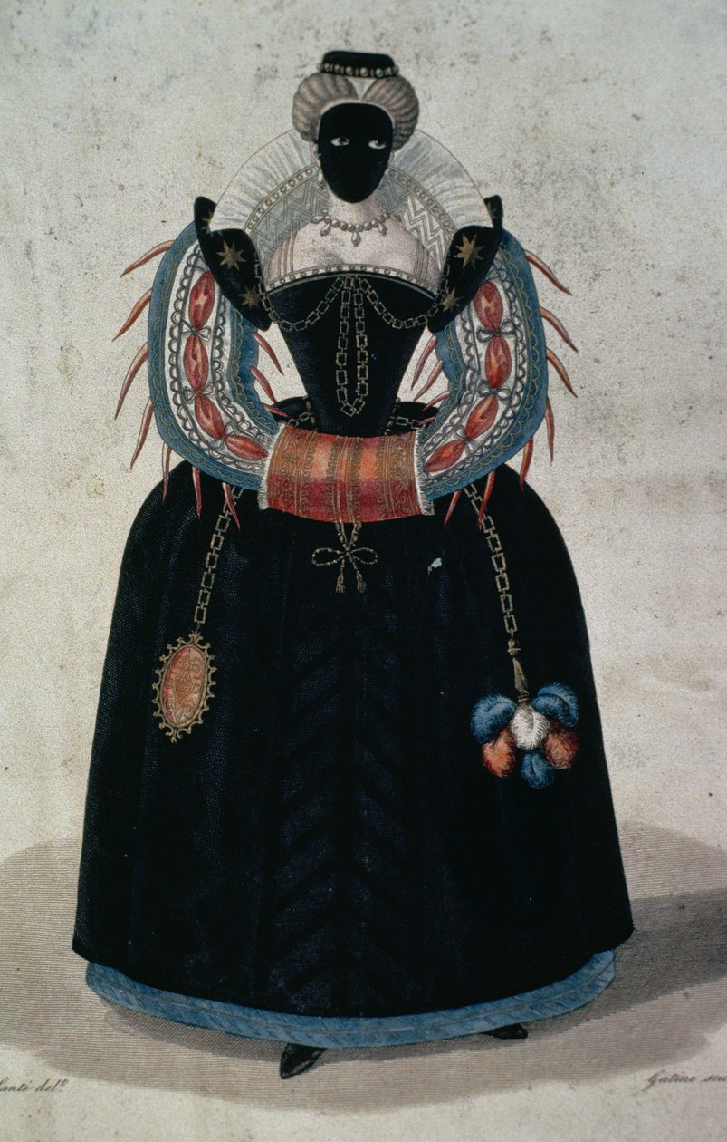 Maskerade kostuum in de stijl van Hendrik III door English School