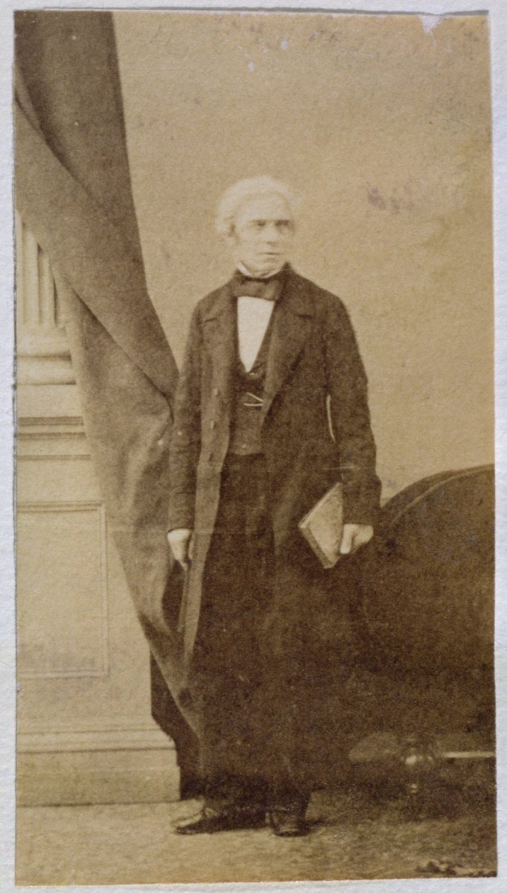 Michael Faraday (1791-1867) (albumineprint) door English School