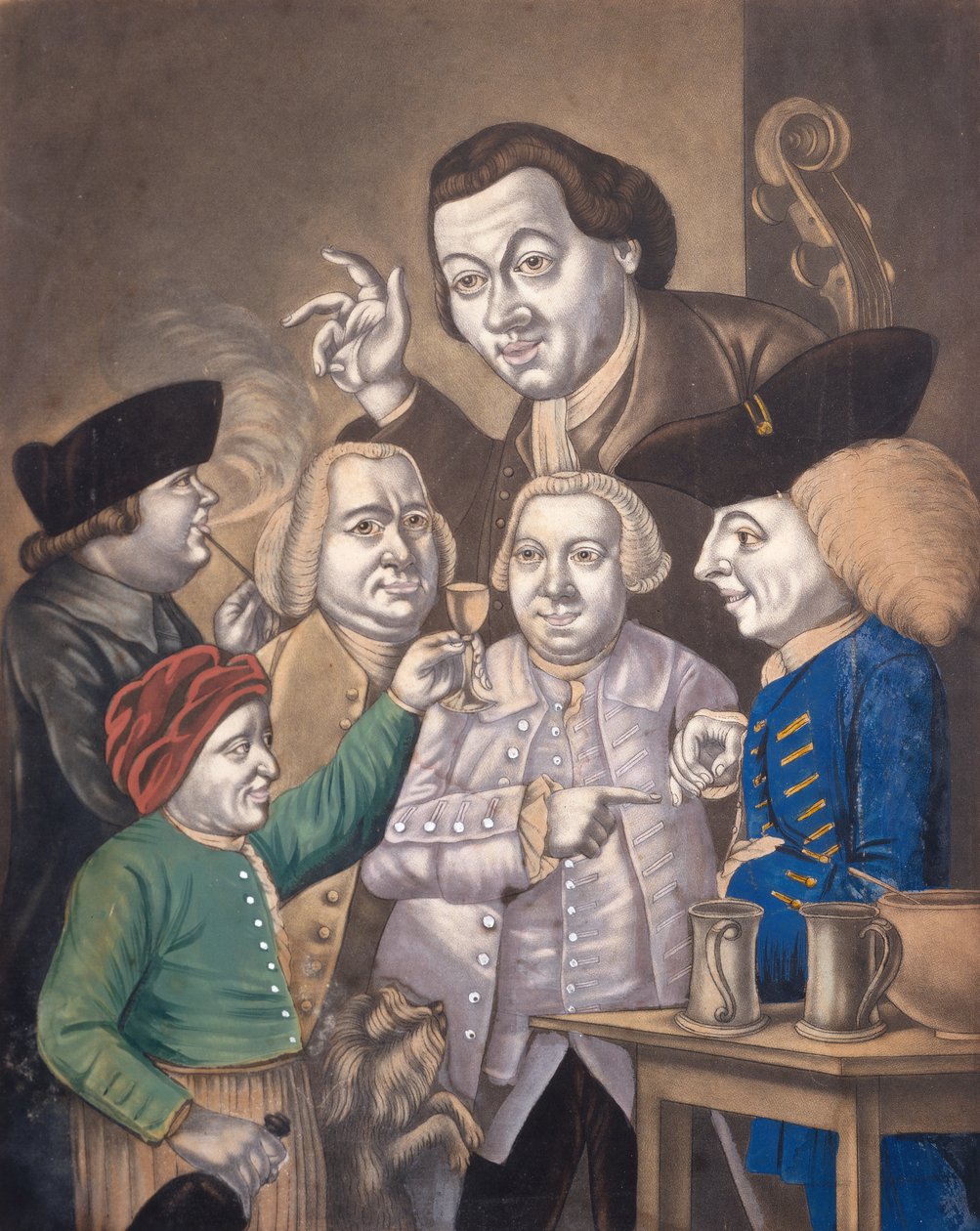 Vreugde en vriendschap, ca. 1770 door English School