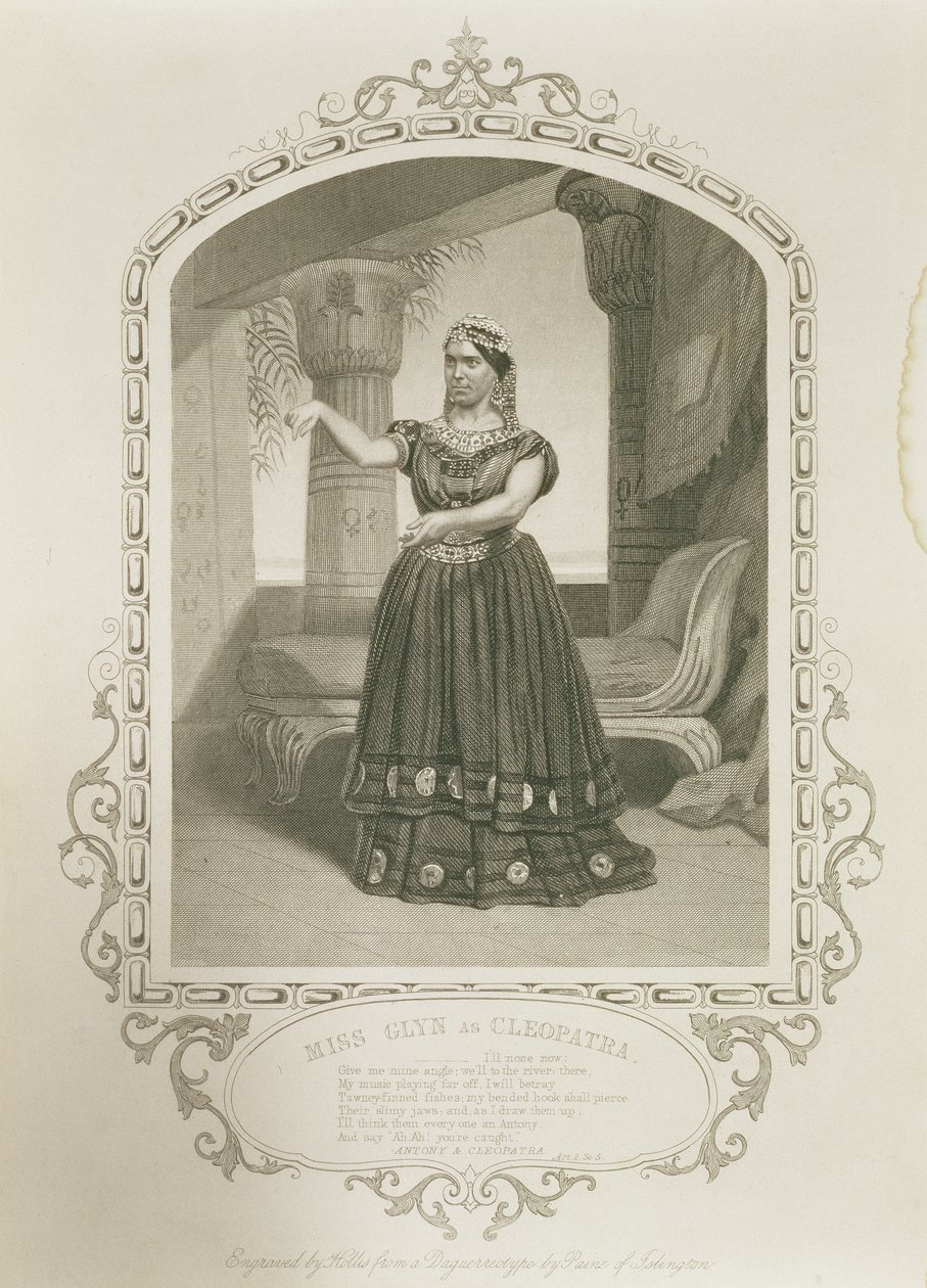 Miss Laura Addison als Imogen, in Cymbeline door William Shakespeare door English School