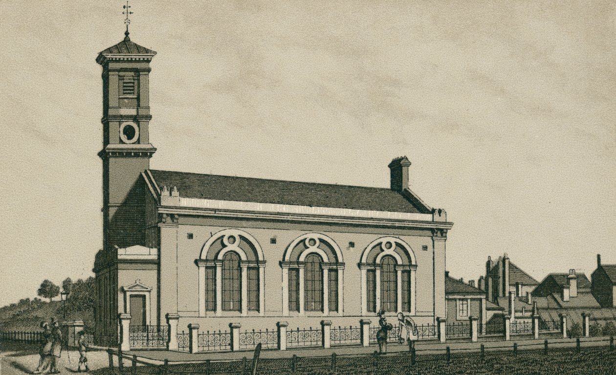Missiehuis, Dovercourt (litho) door English School
