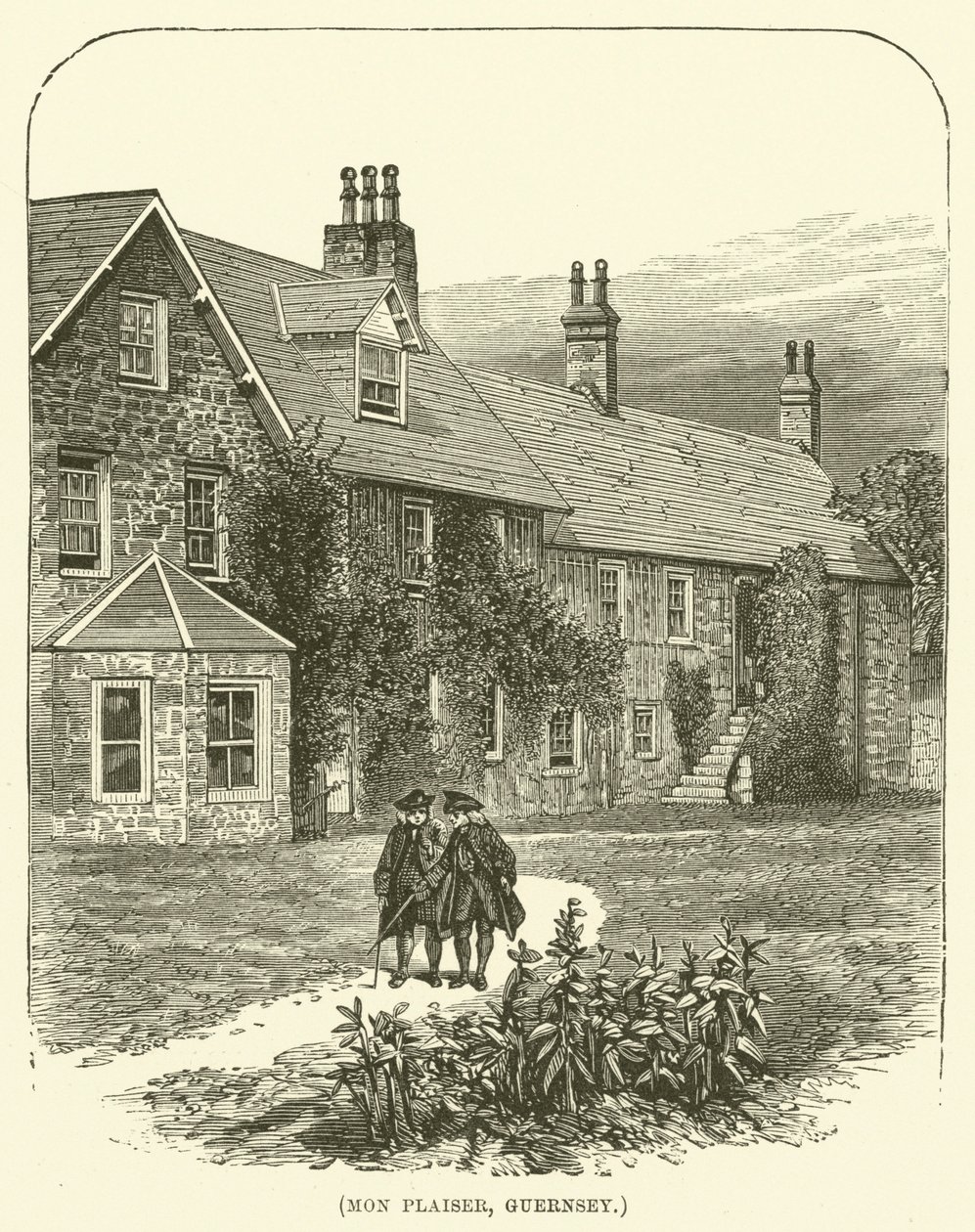 Mon Plaiser, Guernsey (gravure) door English School
