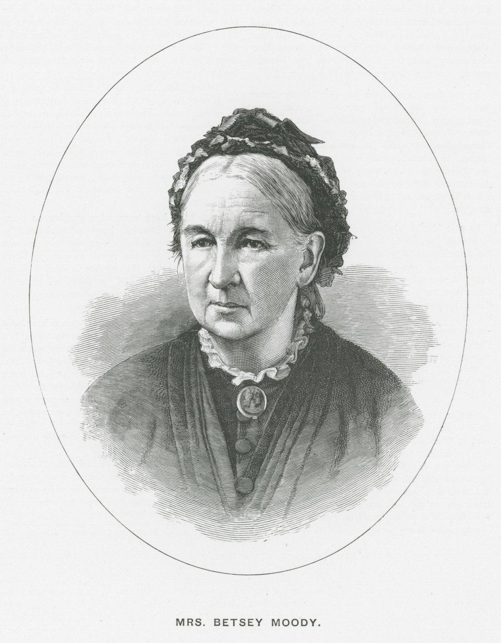 Mevrouw Betsey Moody (litho) door English School