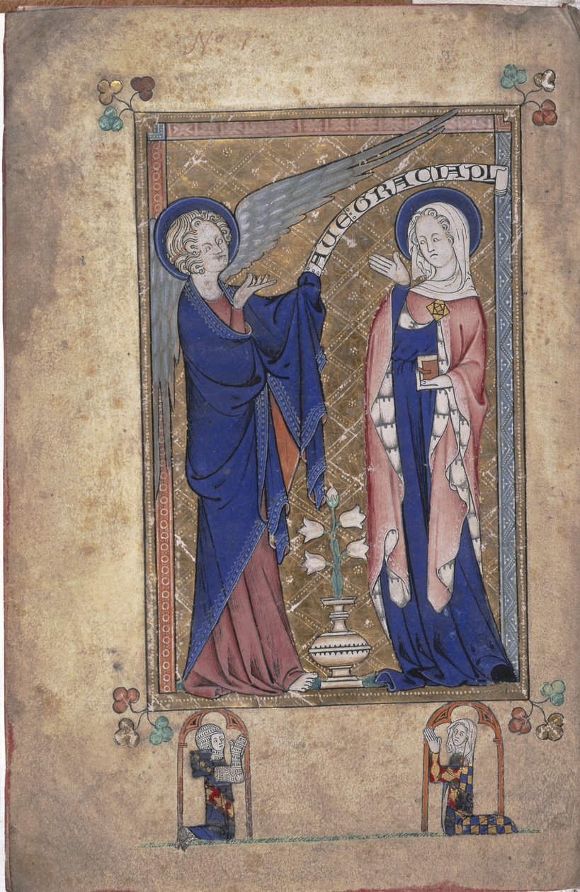 Aankondiging aan de Maagd, uit de Grey-Fitzpayne Hours door English School