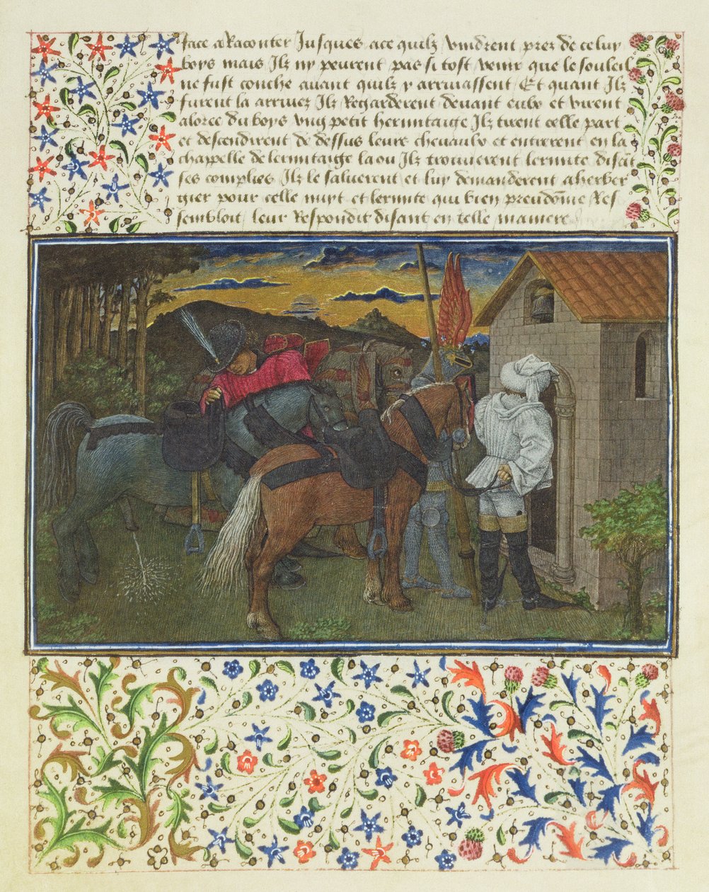 Ms. 2597 Hart, Verlangen en Vrijgevigheid, laat op de avond, voor de kluizenaarscel, facsimile editie van Livre du Coeur d